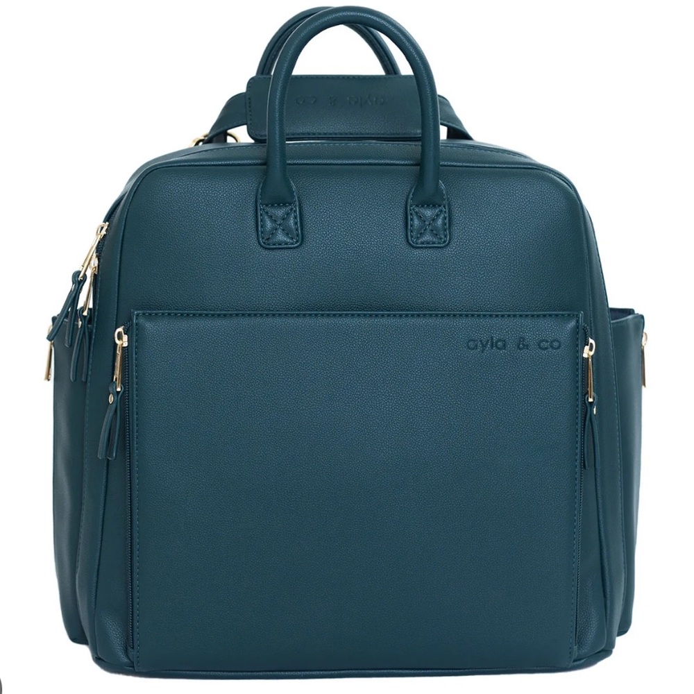 Ayla & co mini bag | diaper bag in color peacock